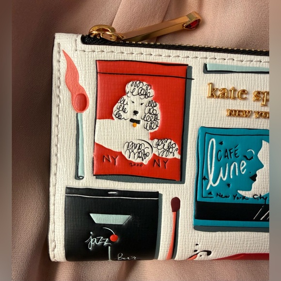 Kate Spade Morgan Matchbox Embossed Small Slim Bifold Wallet - Picture 2 of 15